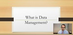Data Management Introduction by Alex Saltzman