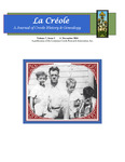 Volume 7 - Issue 1: La Créole - A Journal of Creole History & Genealogy